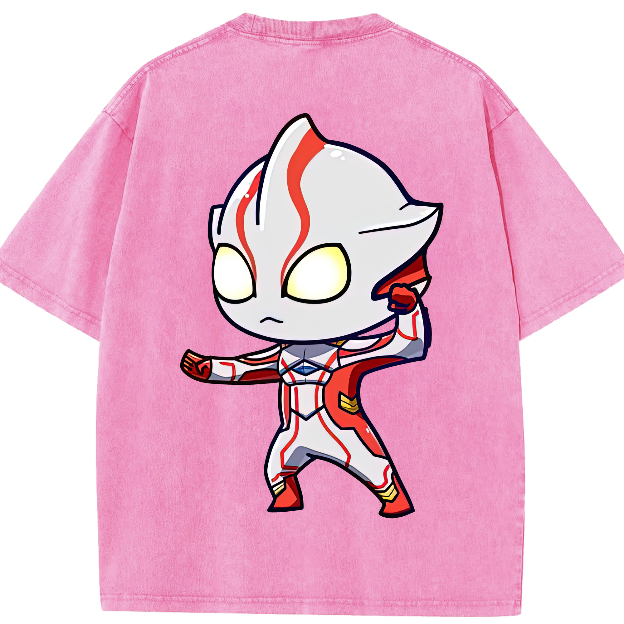（画像用） ウルトラマン Ultraman 綿100% ヴィンテージ風 半袖Tシャツ（背面プリント）